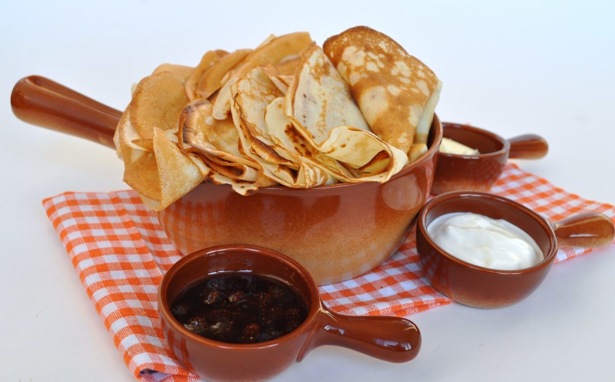 Блины с маслом
