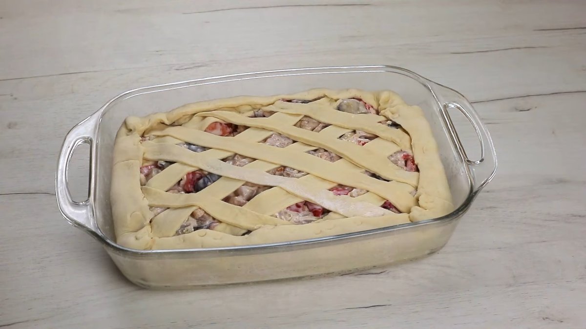 Дрожжевой пирог с яблоками