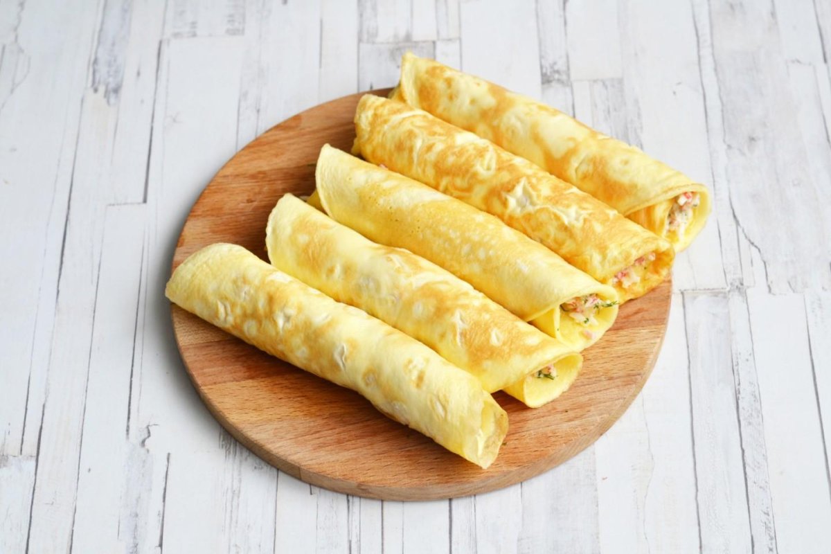 Яичный блин с начинкой
