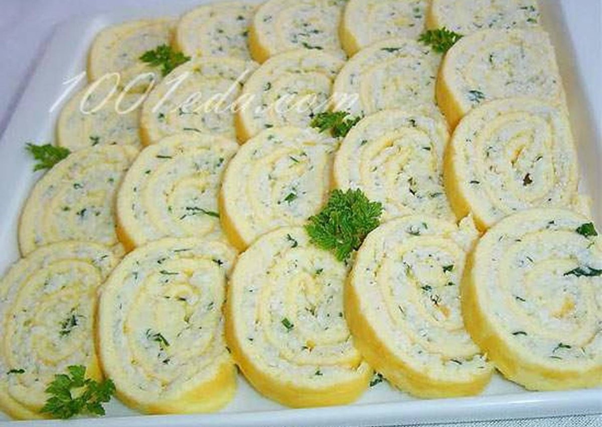 Рулетики из блинчиков с мясом