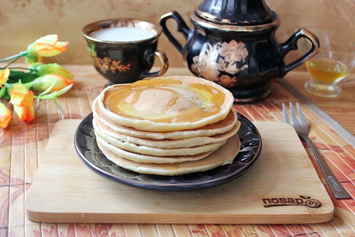 Блины с манкой на молоке