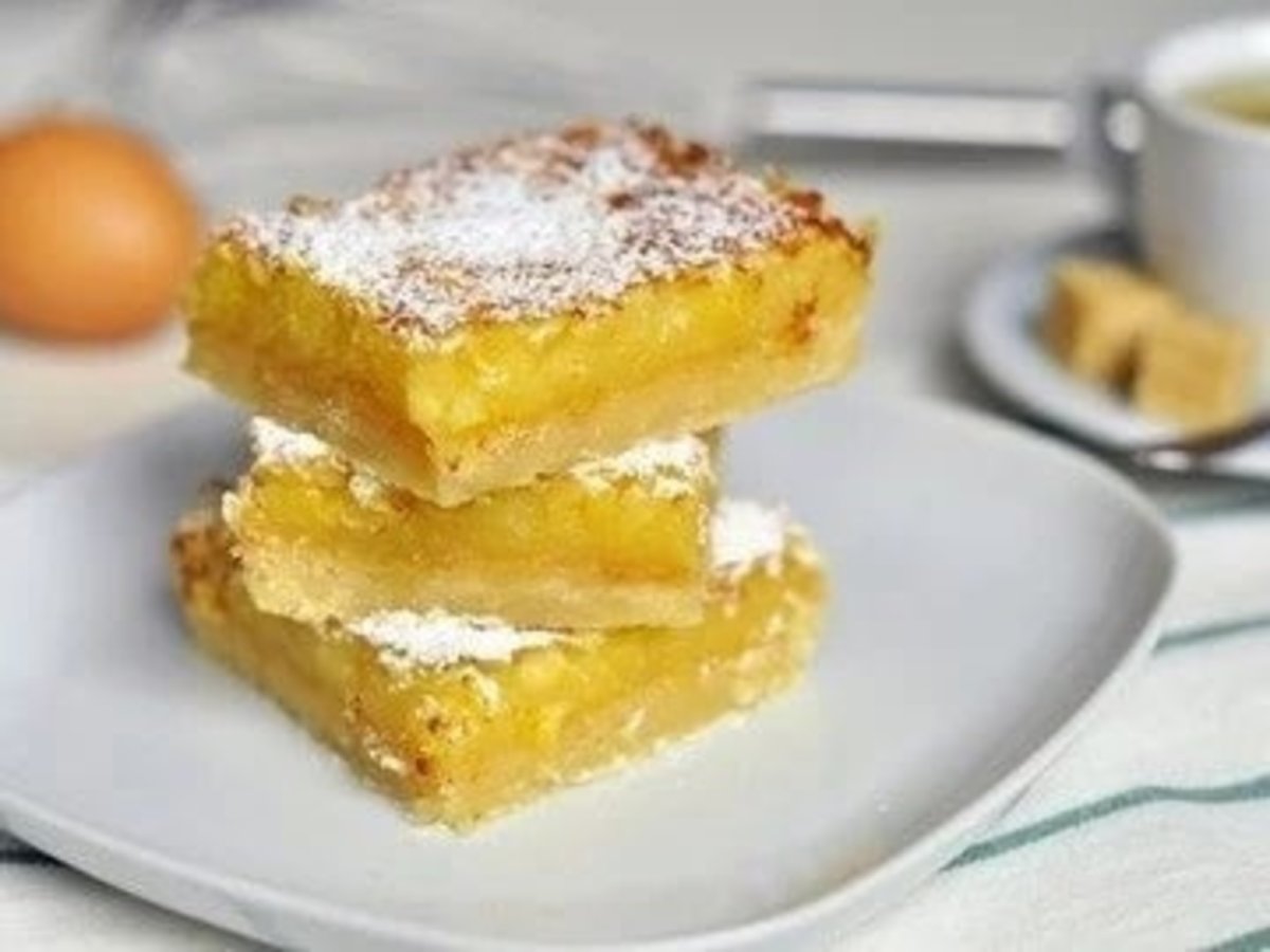 Лимонный пирог кусок