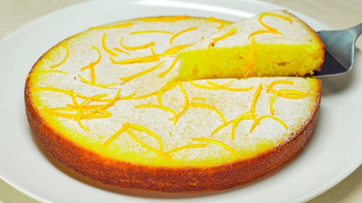 Пирог с лимонной начинкой