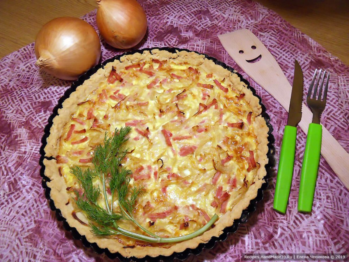Французский луковый пирог