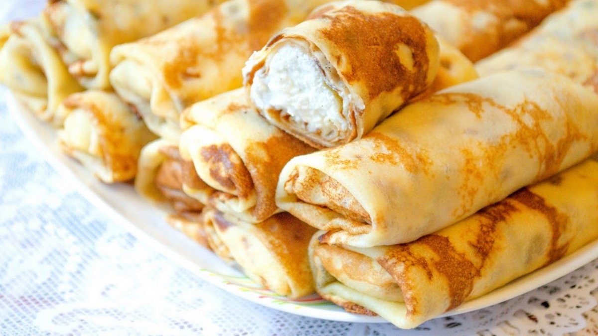 Заварные блины на ряженке