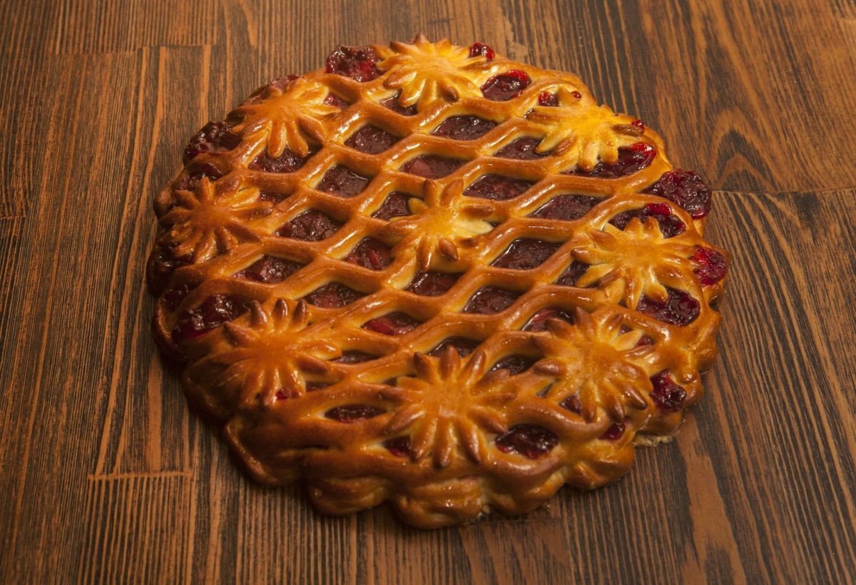 Черничный песочный пирог с черникой