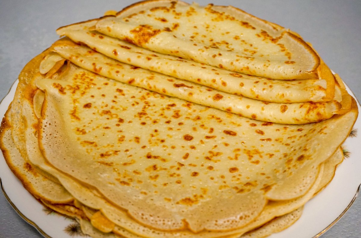 Пышные блинчики на молоке