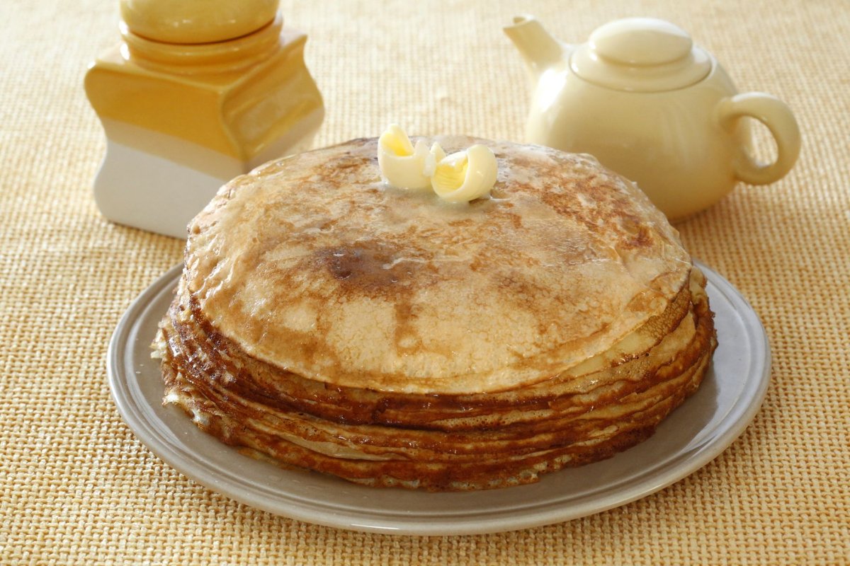 Классические блины на молоке