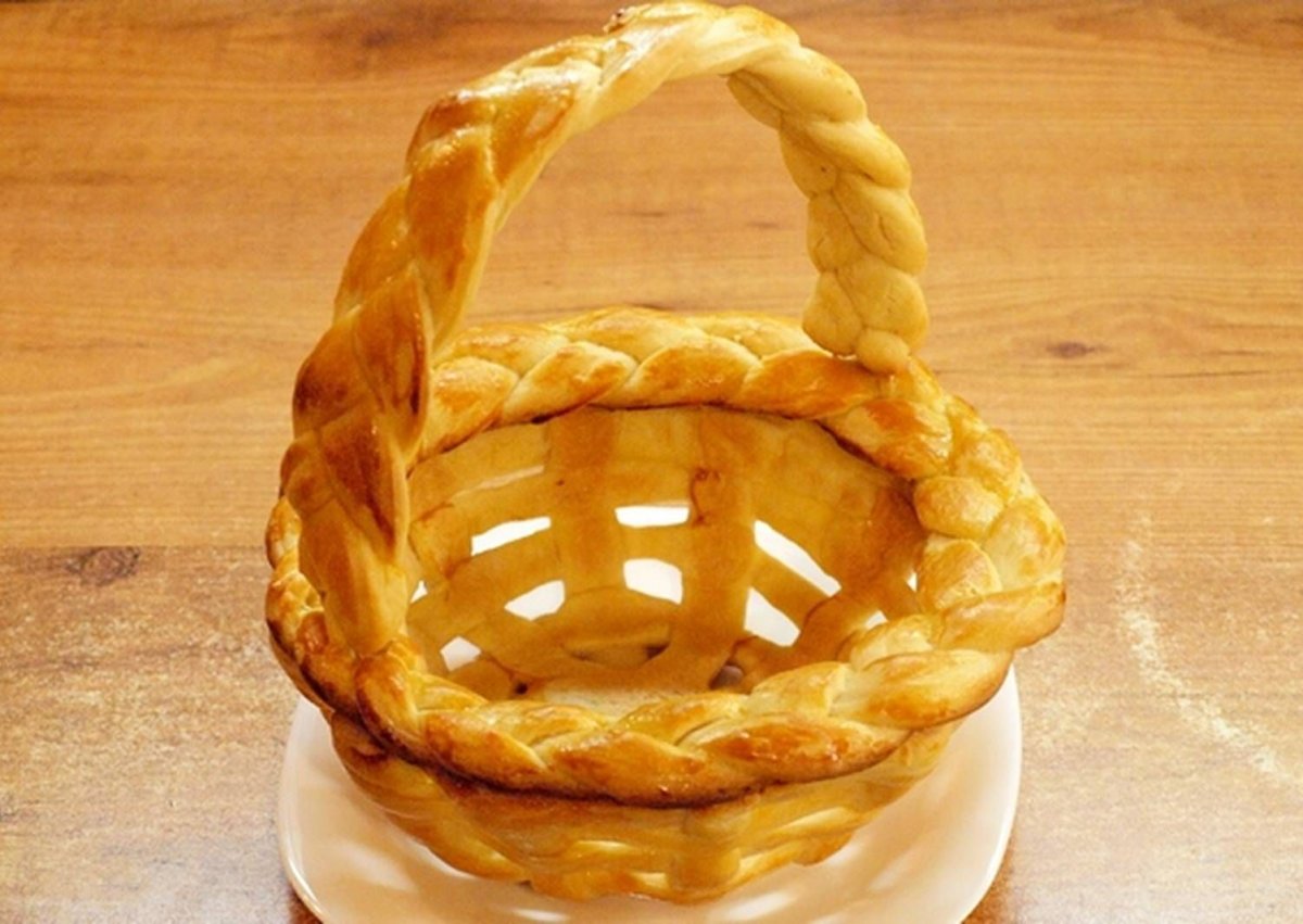 Корзинка из теста
