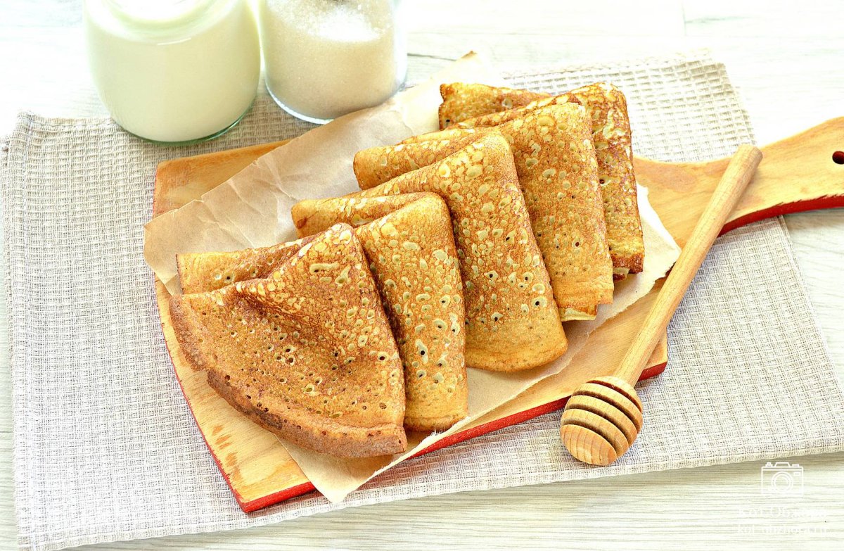 Ажурные блины на кефире