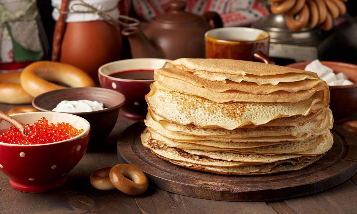 Блинчики с клубникой