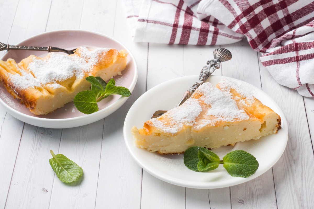 Овсяный пирог с яблоками