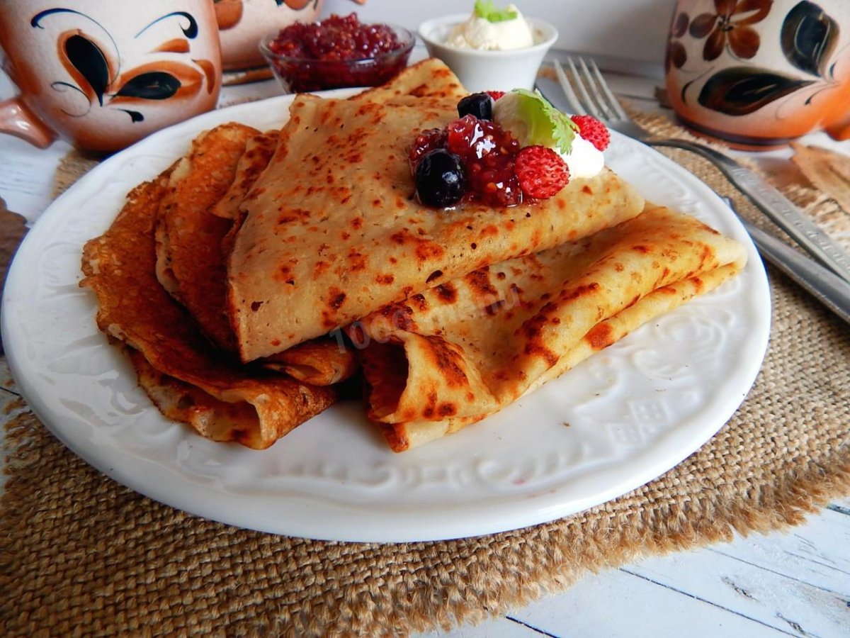 Марокканские блины постные