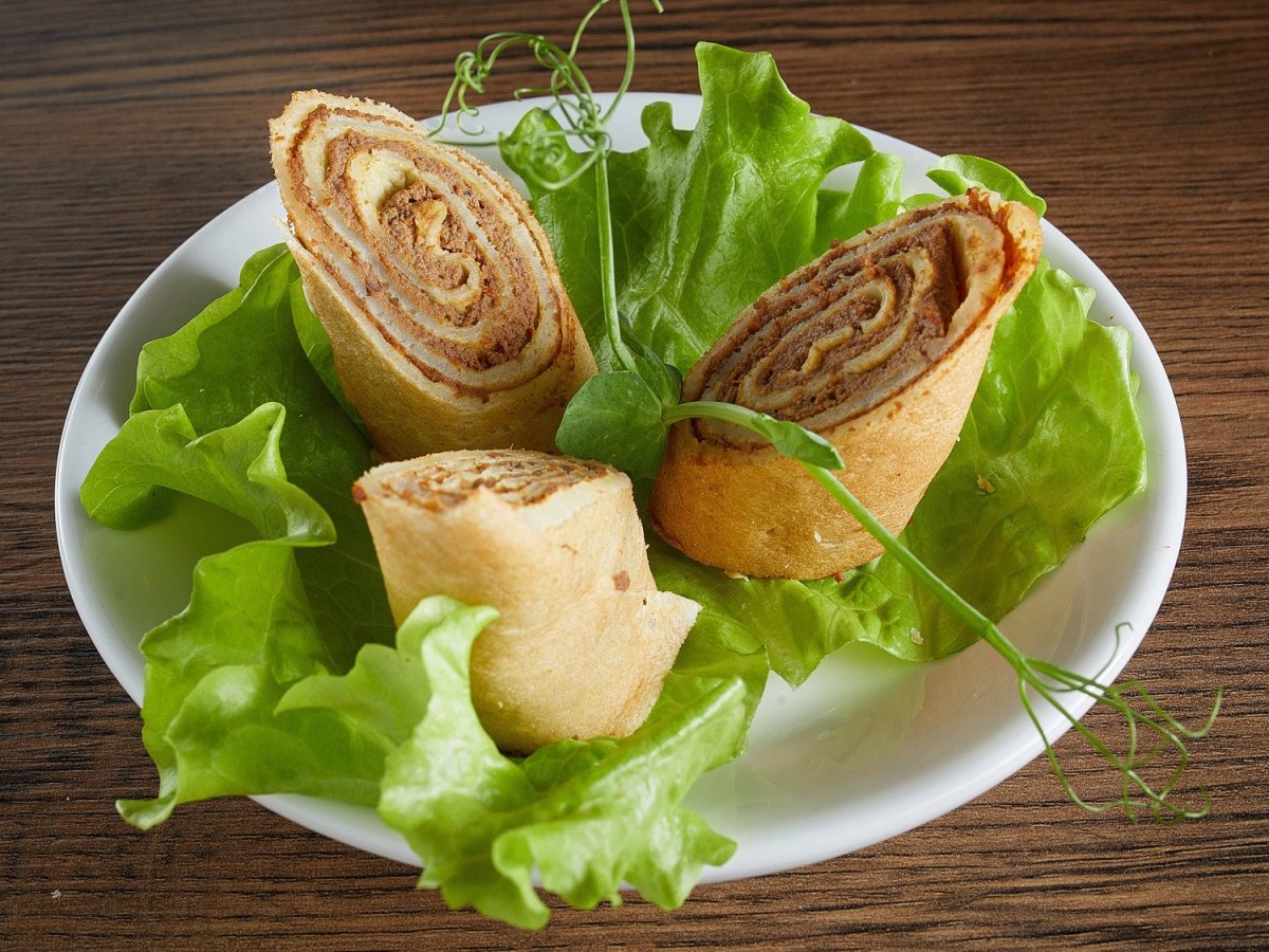 Блинчики с печенкой куриной