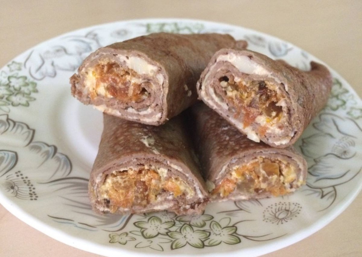 Блинчики с гречкой