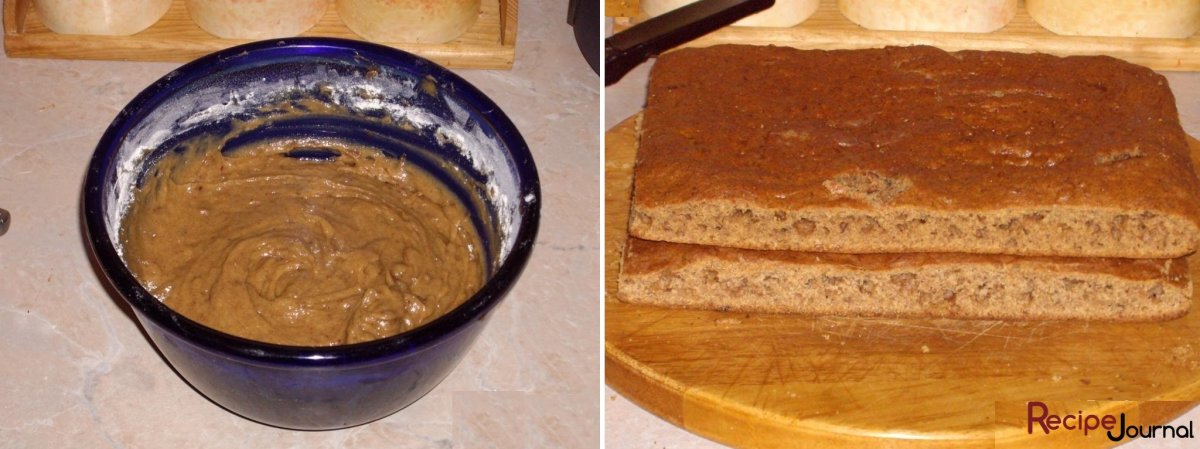 Пирог с кремом из сгущенки