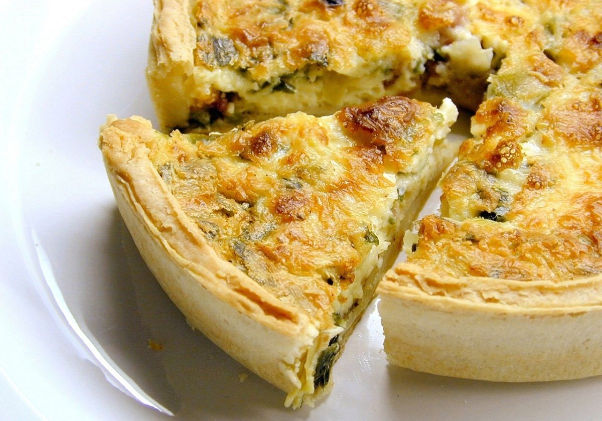 Заливной пирог с курицей