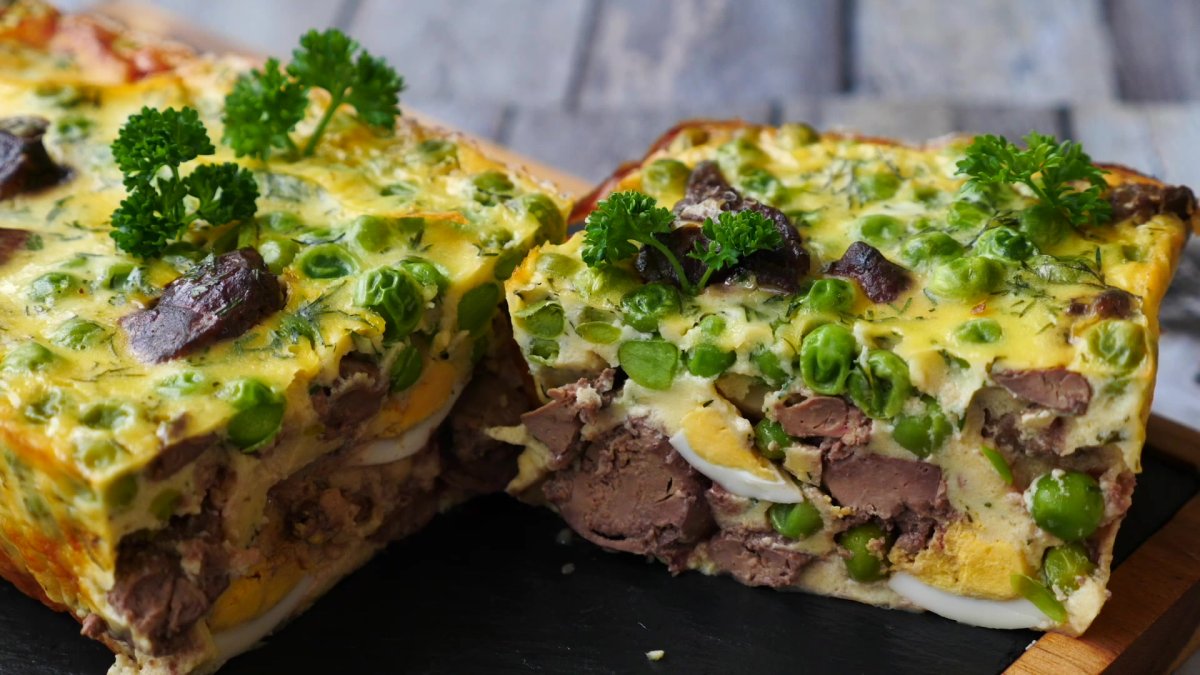 Заливной мясной пирог