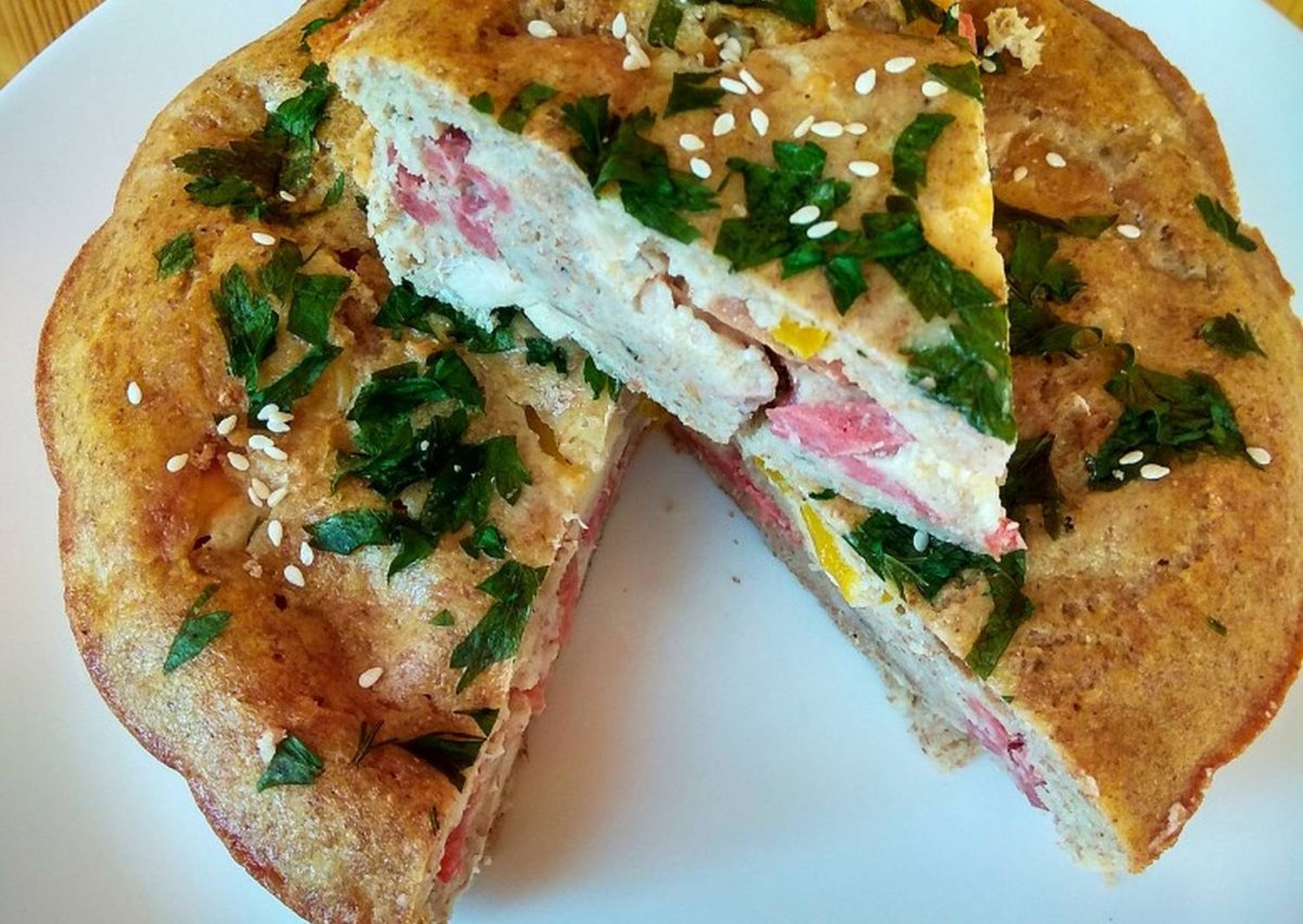 Заливной куриный пирог