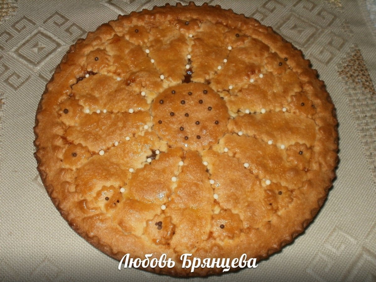 Пирог из песочного теста