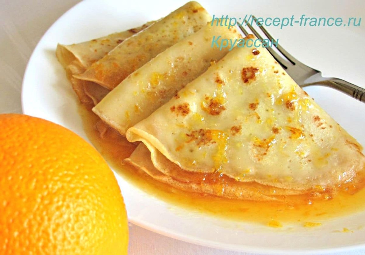 Блины с апельсиновой начинкой