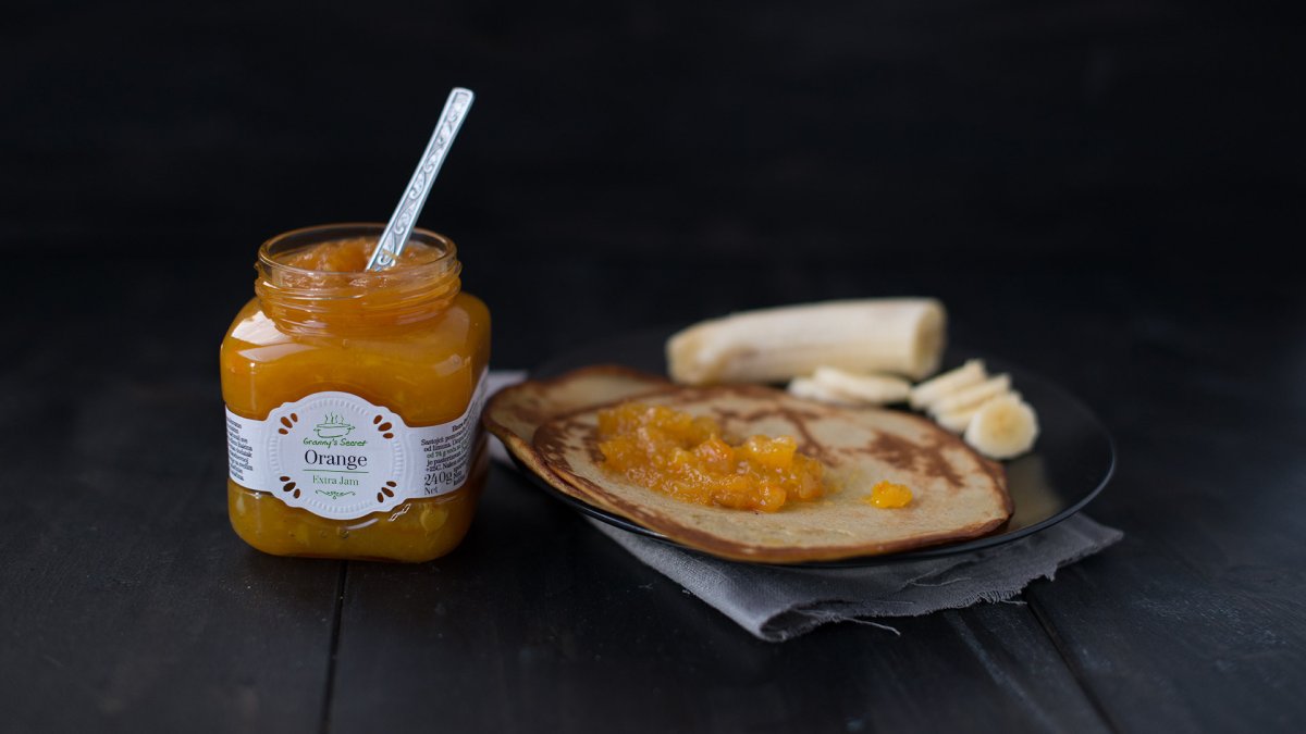 Блины французские с апельсиновой карамелью