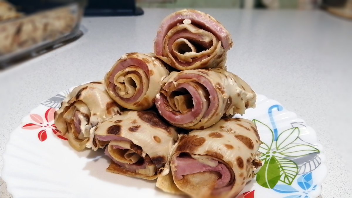 Блинчики с мясом