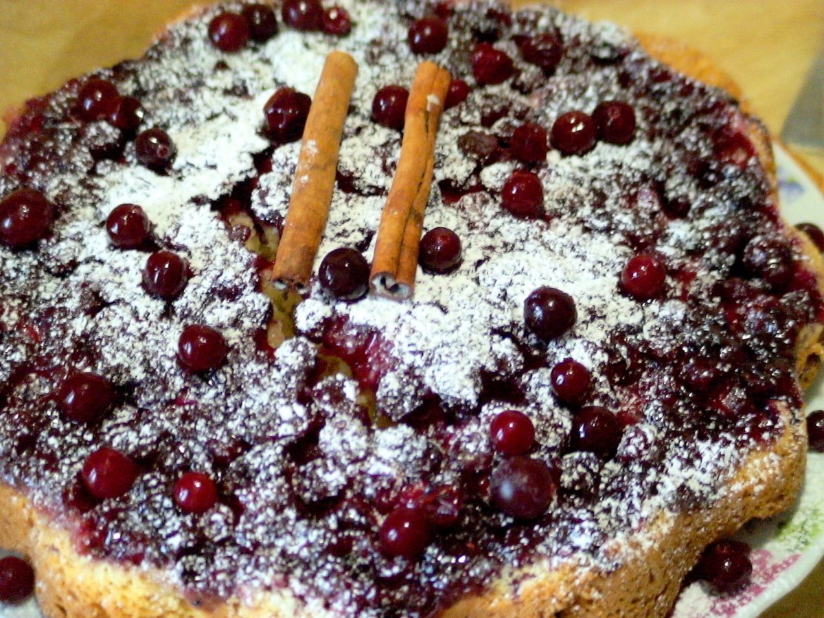 Перевернутый пирог с грушами и карамелью