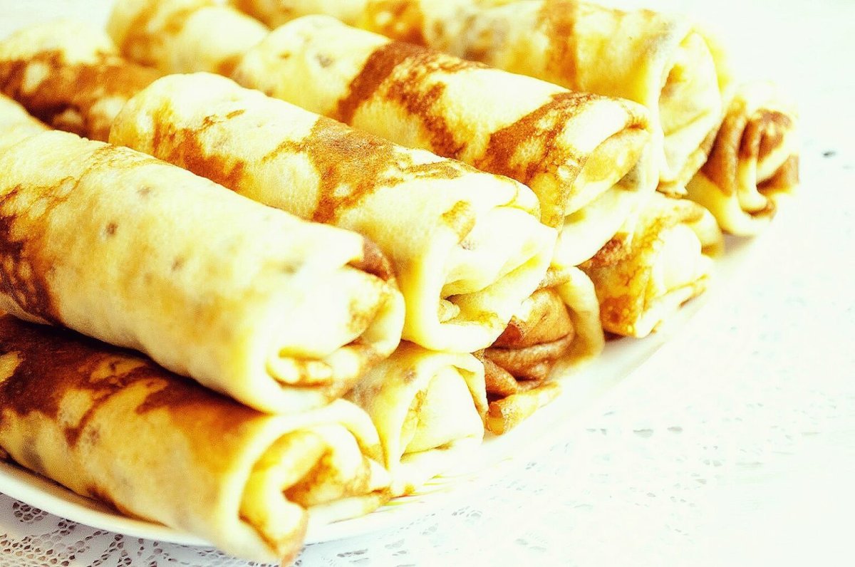 Блины с семгой
