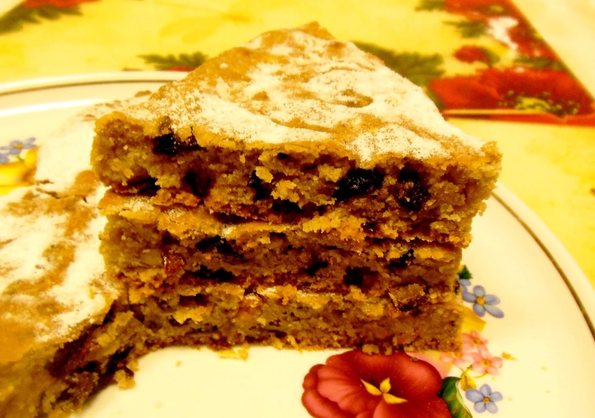 Морковный кекс с грецкими орехами