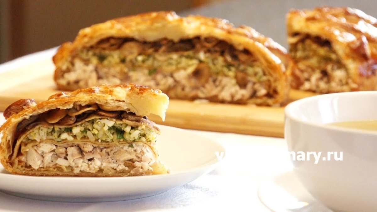 Курник с блинами