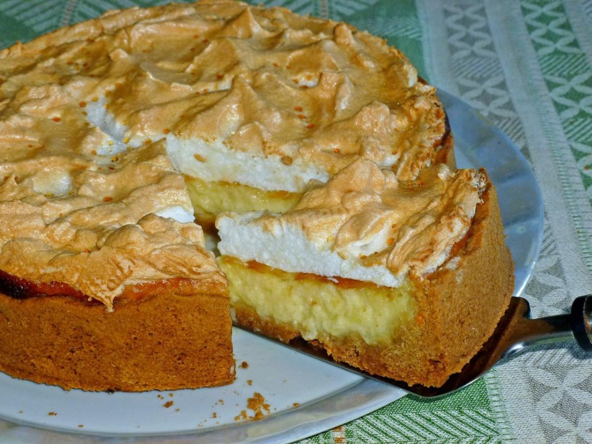Черничный пирог с творогом