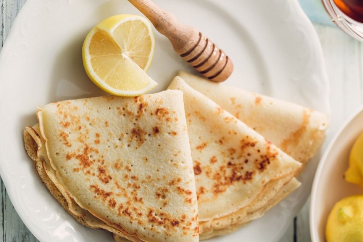 Блины на молоке с дырочками