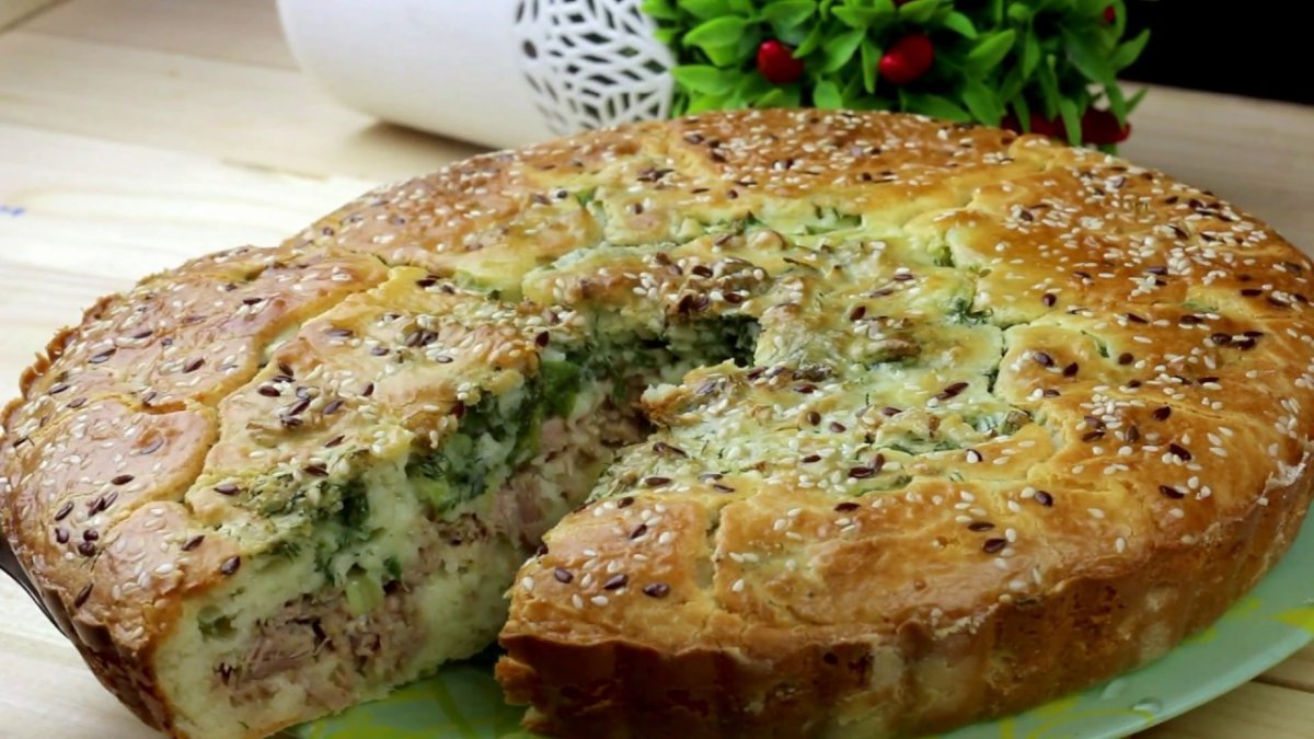 КИШ С тыквой и творогом