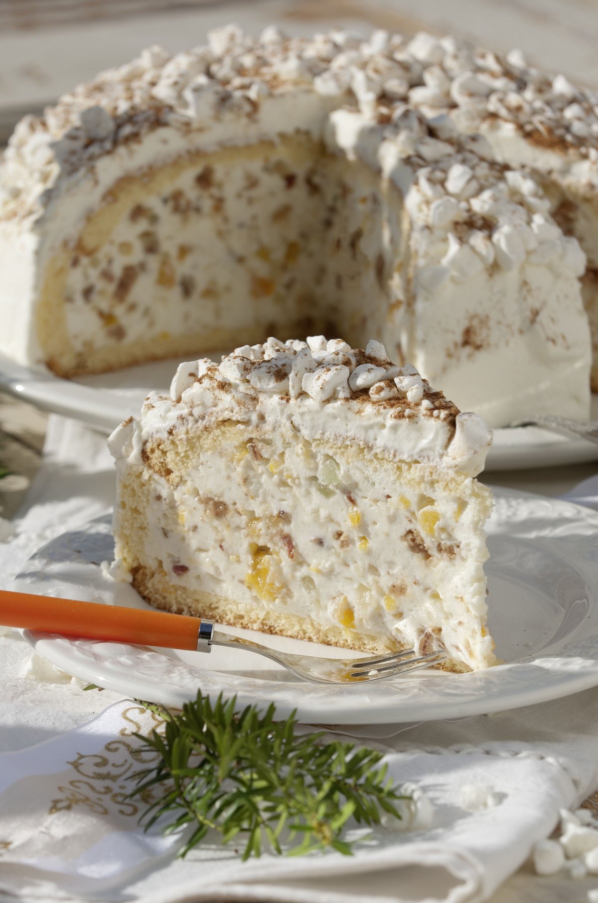 Баварский пирог с грушами
