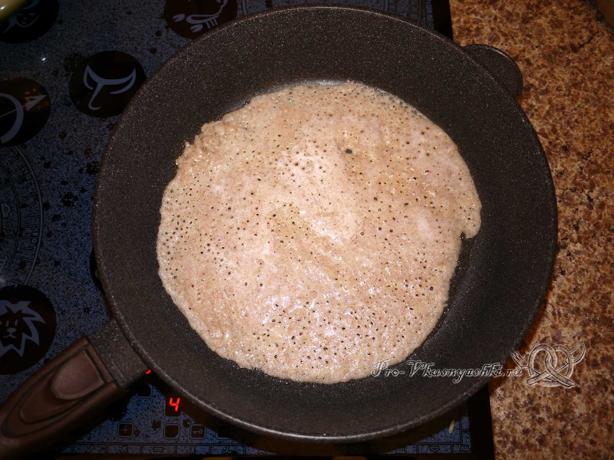 Блины из зеленой гречки