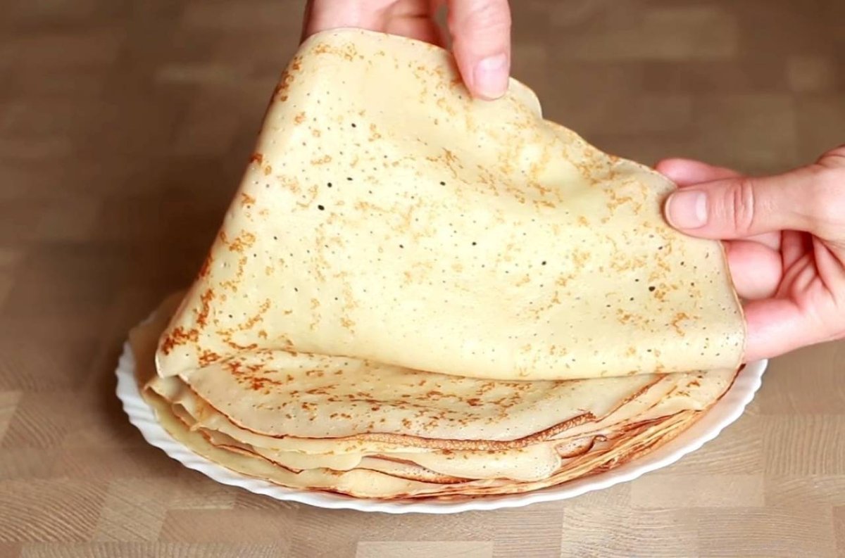 Заварные блины на молоке