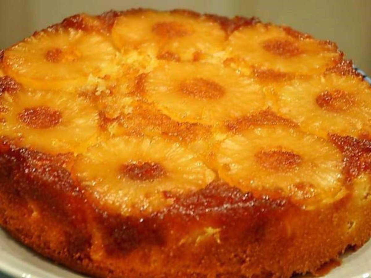 Пирог с ананасами