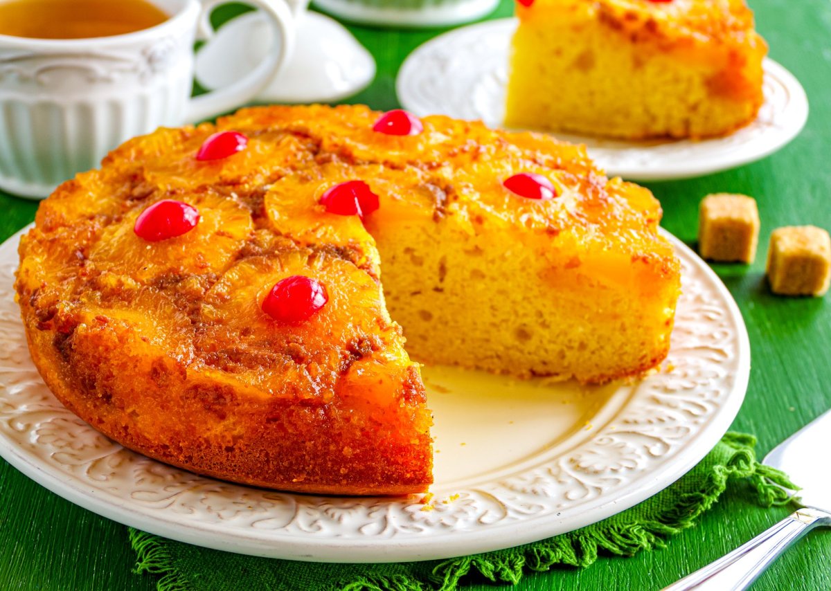 Пирог с ананасами