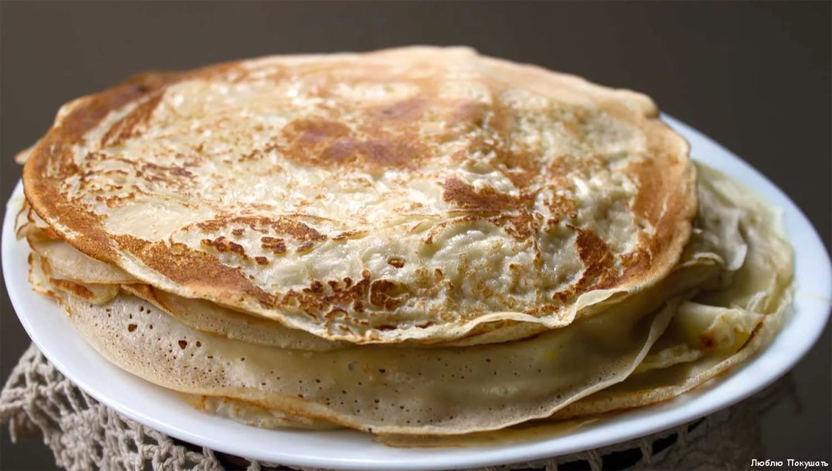 Постные монастырские блины