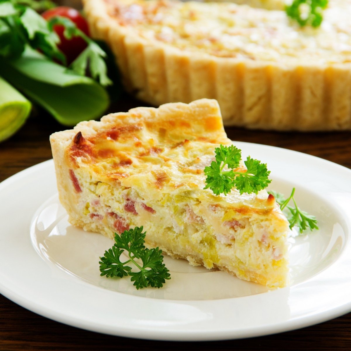 КИШ С ветчиной и сыром