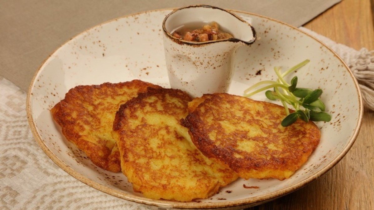 Блинчики с сыром и зеленью