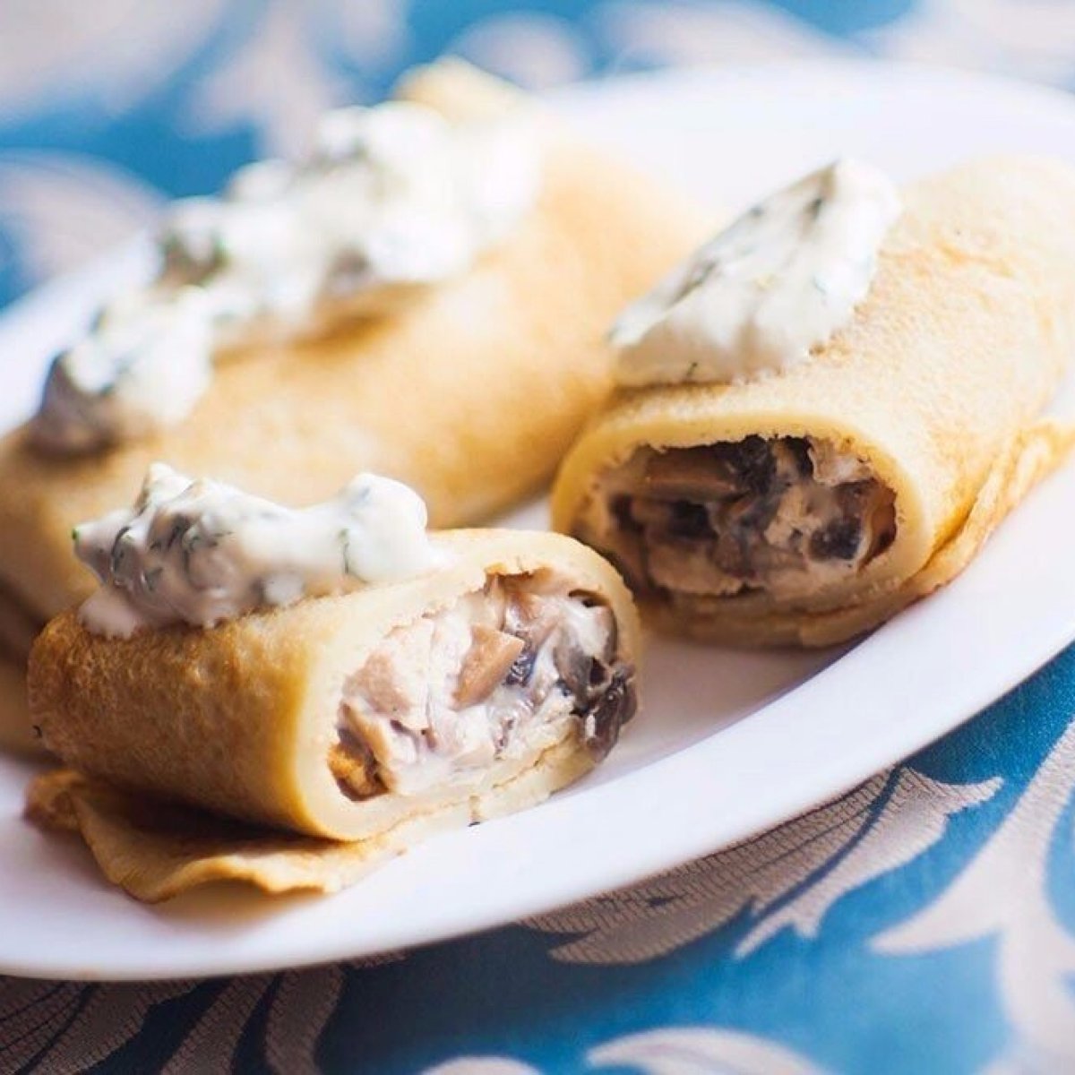 Блины с мясом