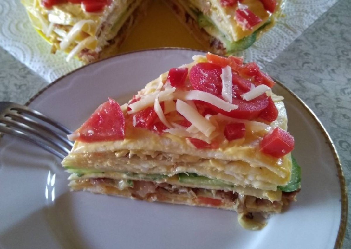 Закусочные торты из лаваша