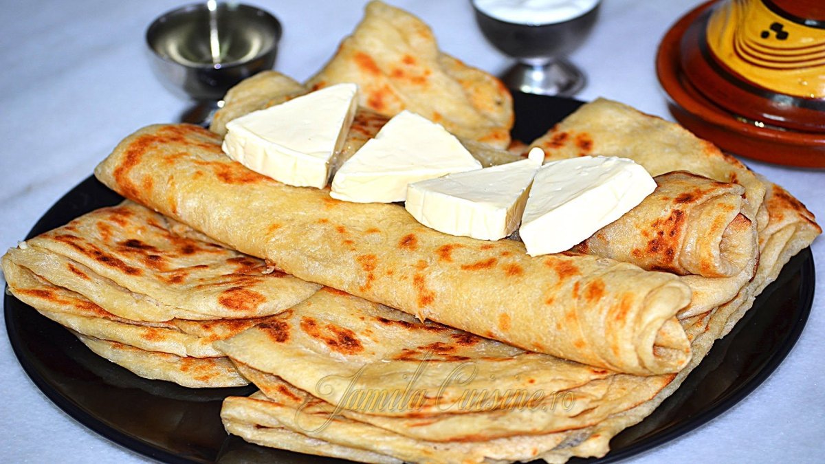 Блины с манкой