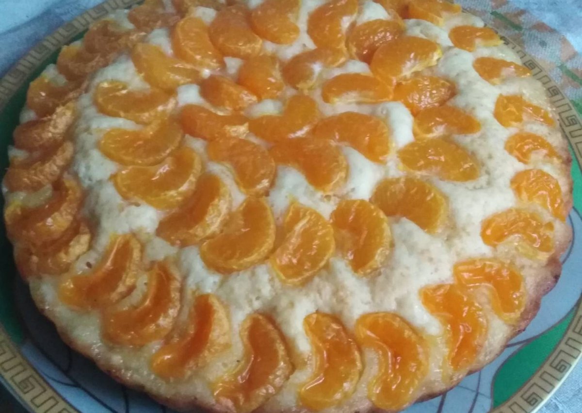 Шарлотка из мандаринов