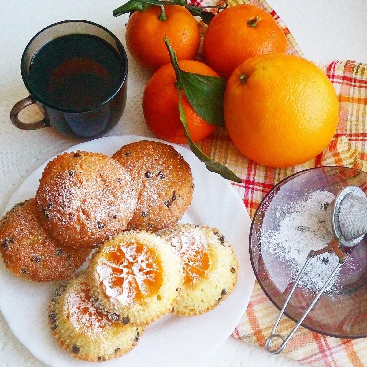 Выпечка с мандаринами