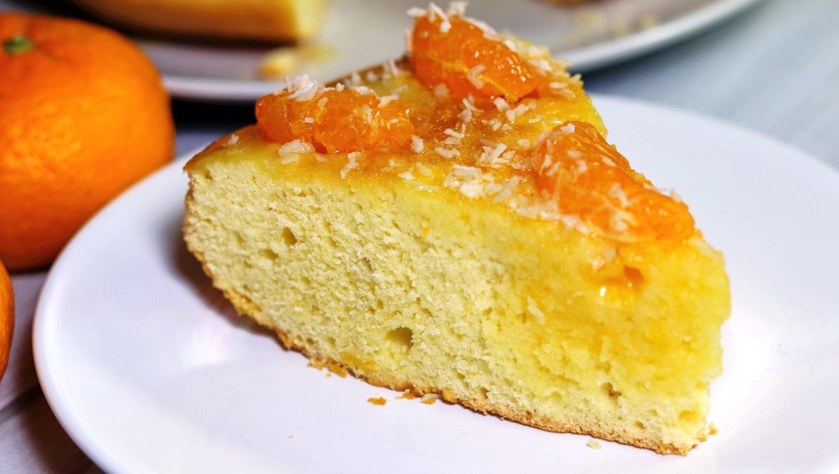 Мандариновый пирог заливной