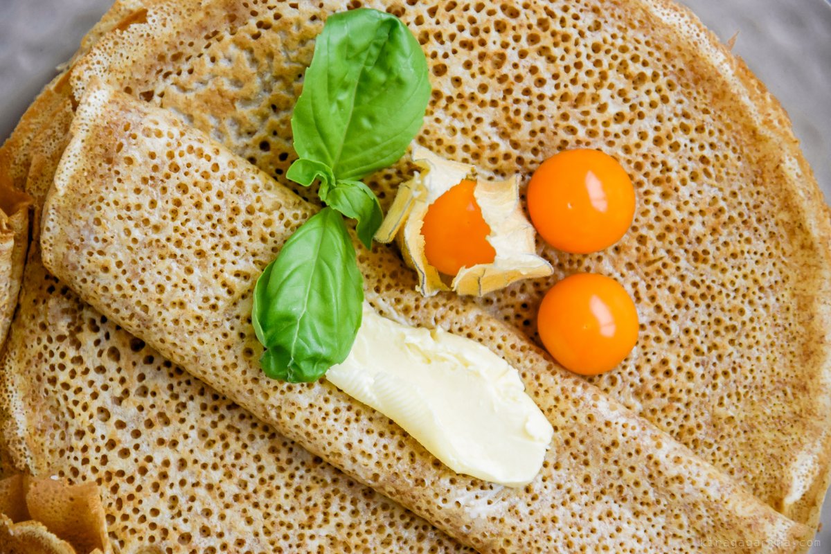 Блинчики на молоке с дырочками