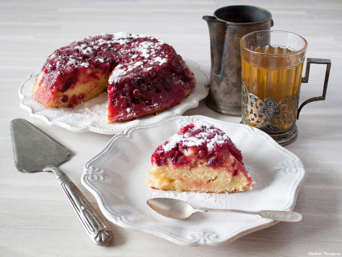 Карельский пирог с клюквой